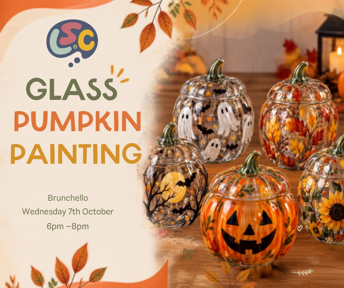 Glass Pumpkin Painting at Brunchello on Wednesday 7 October