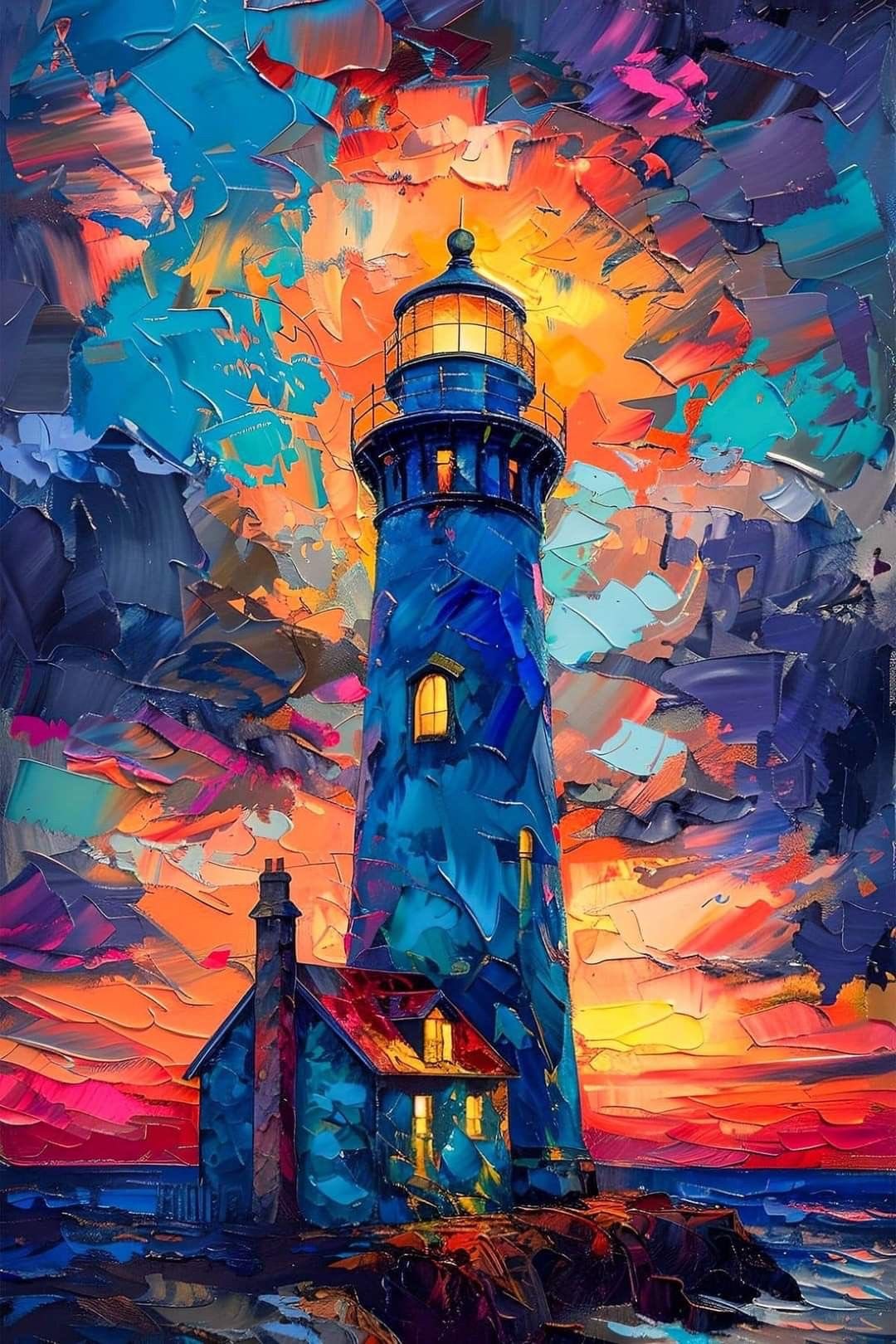 Painterly Lighthouse