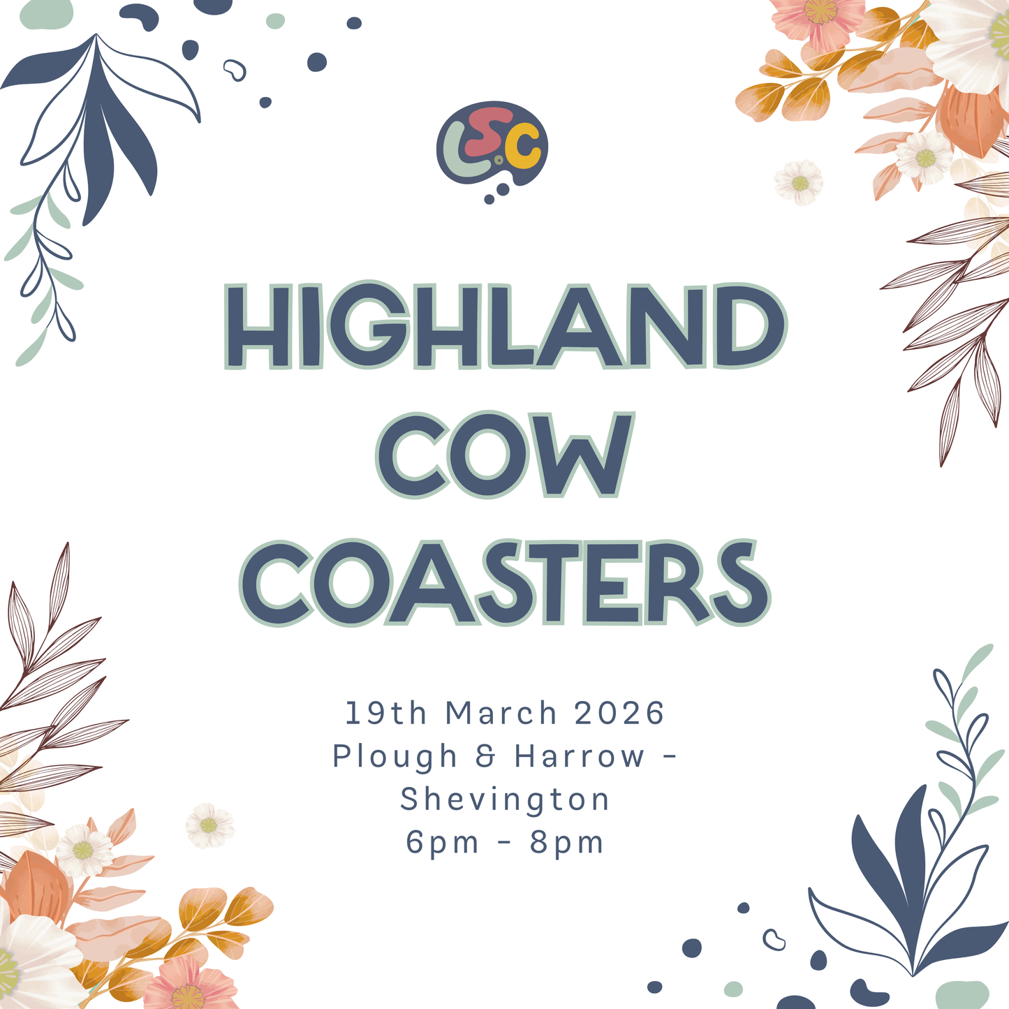 Highland Cow Coasters