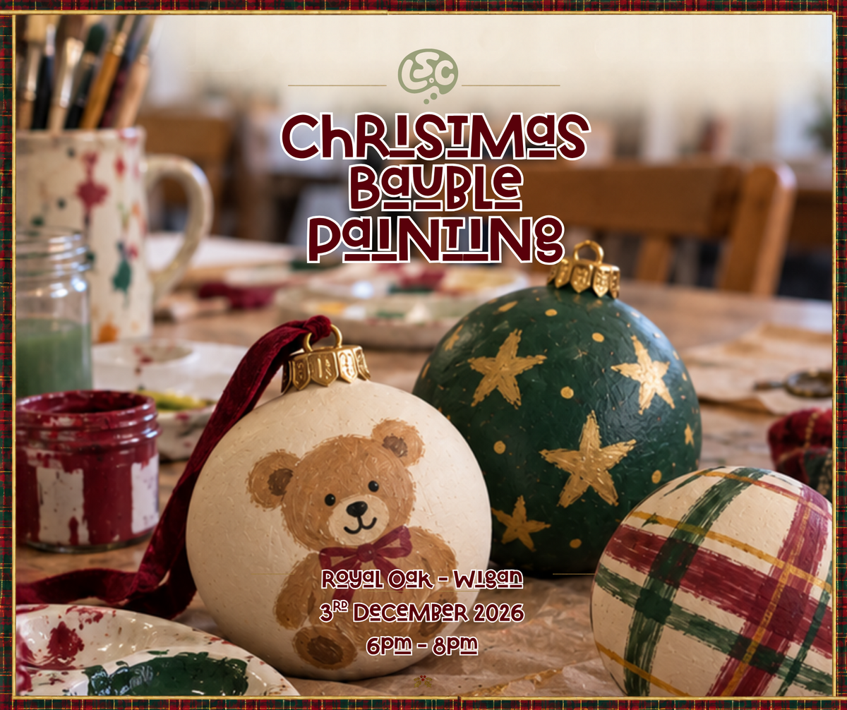 Christmas Bauble Painting – Royal Oak Wigan – 3 December 2026, 6pm–8pm