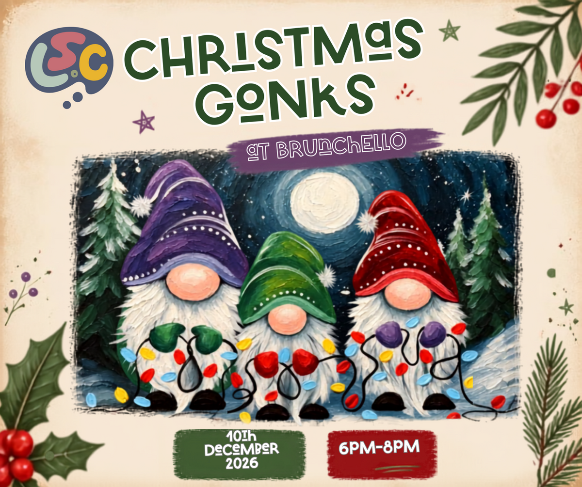Christmas Gonk Acrylic Painting at Brunchello, 10 December 2026
