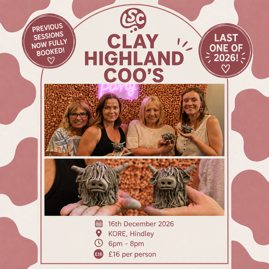 Clay Highland Coo workshop at KORE, Hindley — 16 December 2026, 6pm to 8pm