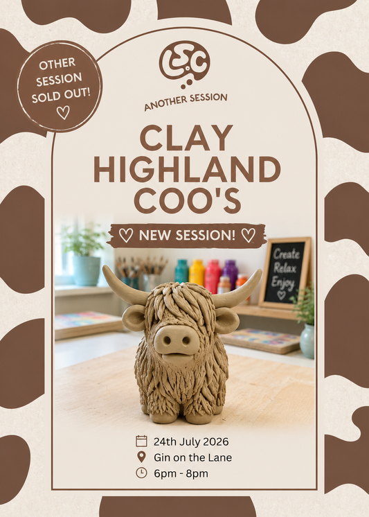Clay Highland Coo - Gin on The Lane