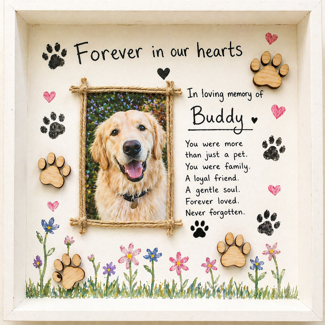 Pet Memorial Box Frames