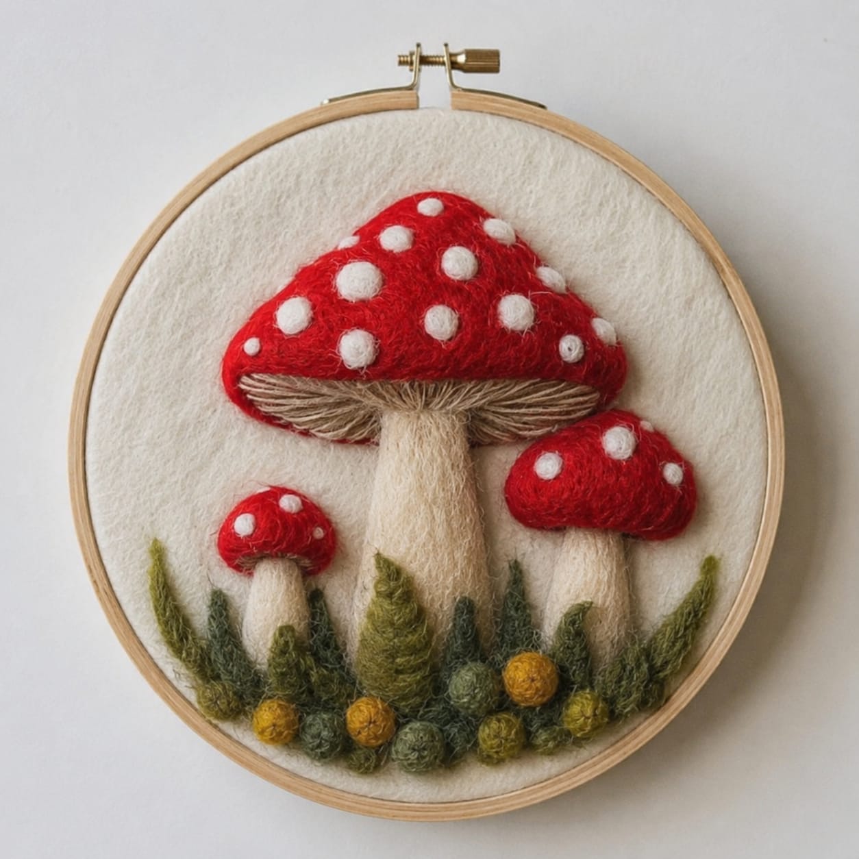 Autumnal Flat Needle Felting