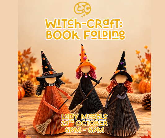 Witch-Craft book folding at Lady Mabels, 29 October, 6pm–8pm